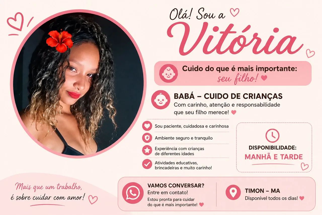 Precisa de babá? Cuido do seu filho com atenção e carinho
