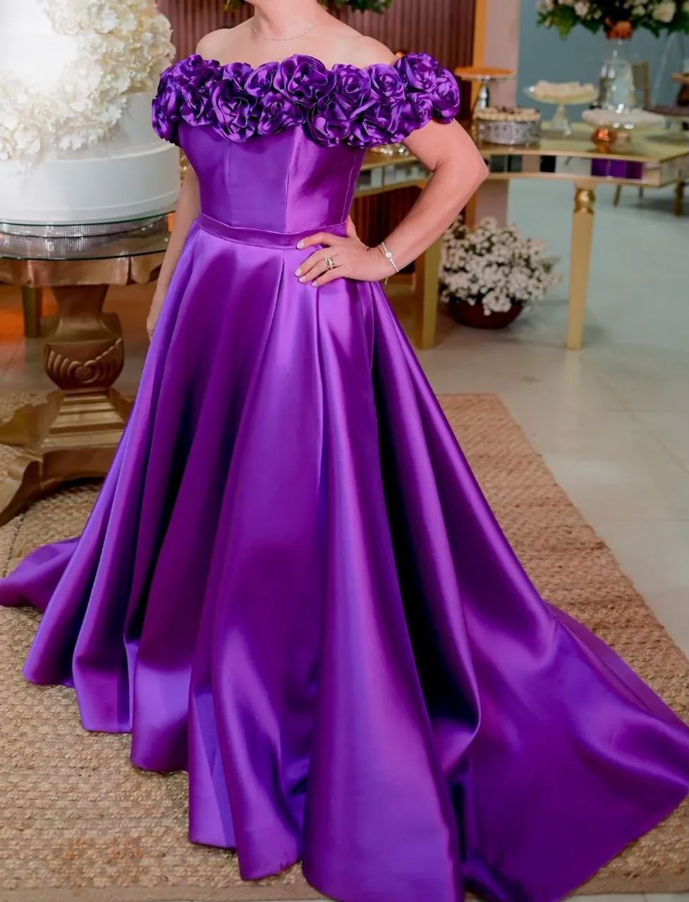 Vestido de festa violeta  - Foto 4