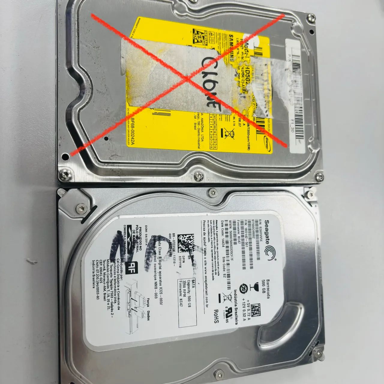 Hd de 2t e 500 gb