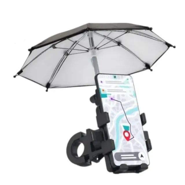 Suporte Mini Guarda-Chuva Para Celular Universal Moto E Bike - Foto 2