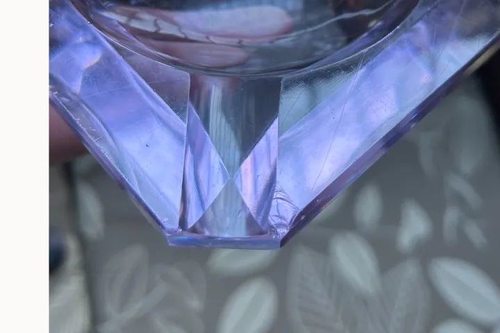 Cinzeiro de Cristal tcheco Neodímio (ALEXANDRITA) - Foto 4