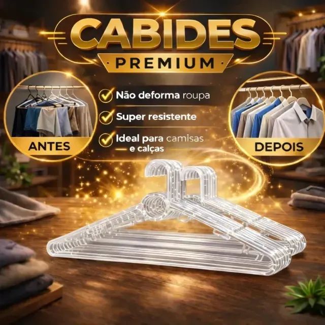 Cabide acrilicos , em prefeito estado