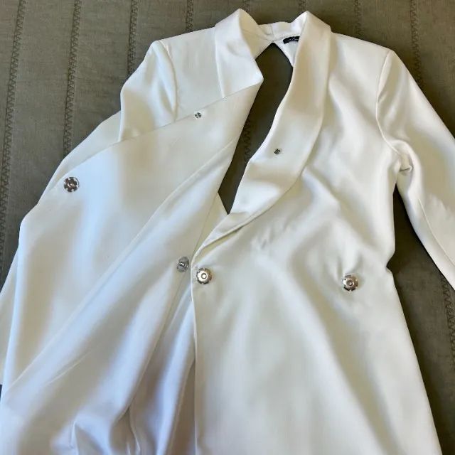 vestido blazer branco - Foto 3