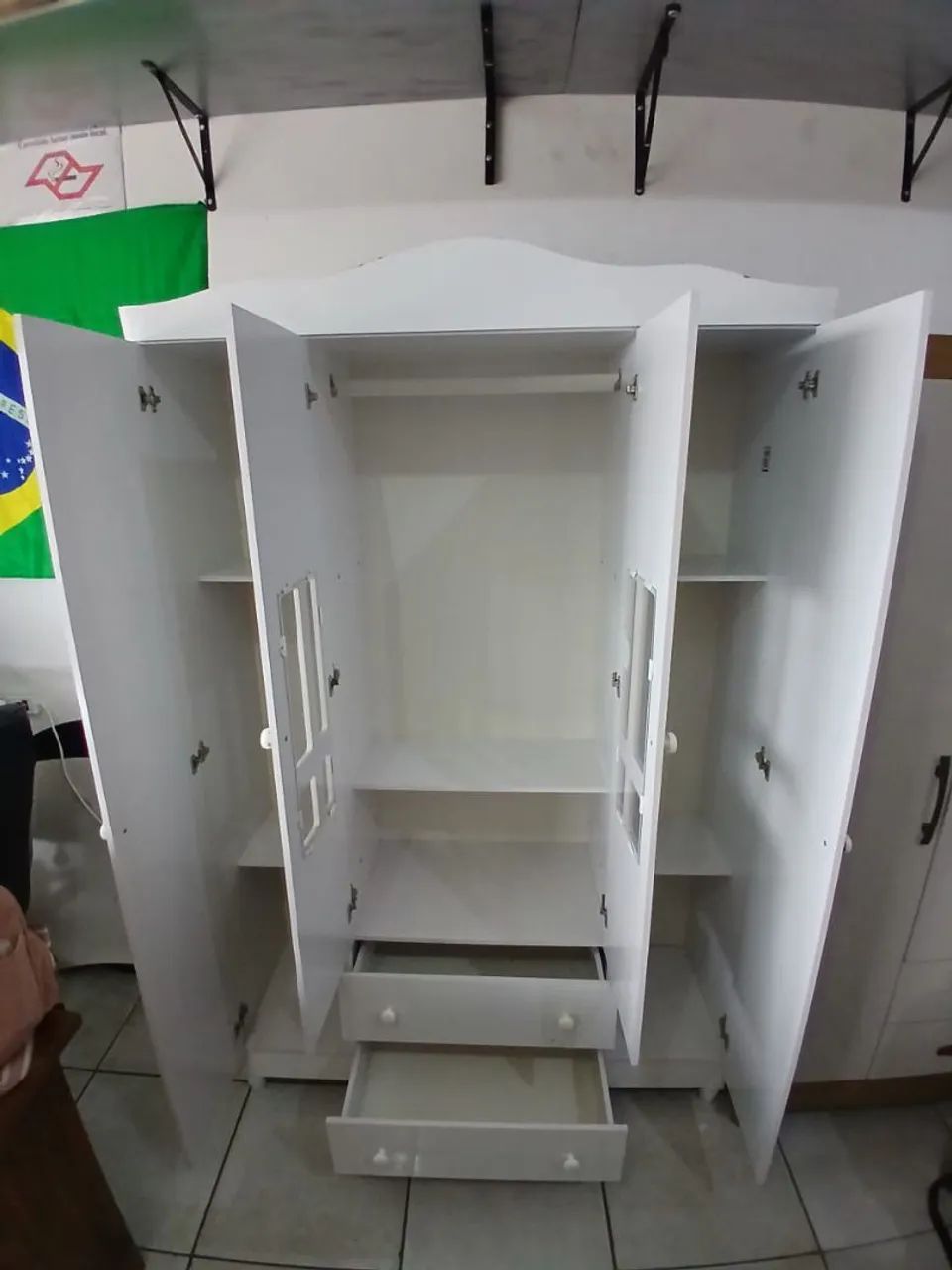 Guarda roupa infantil seminovo conservado  - Foto 4