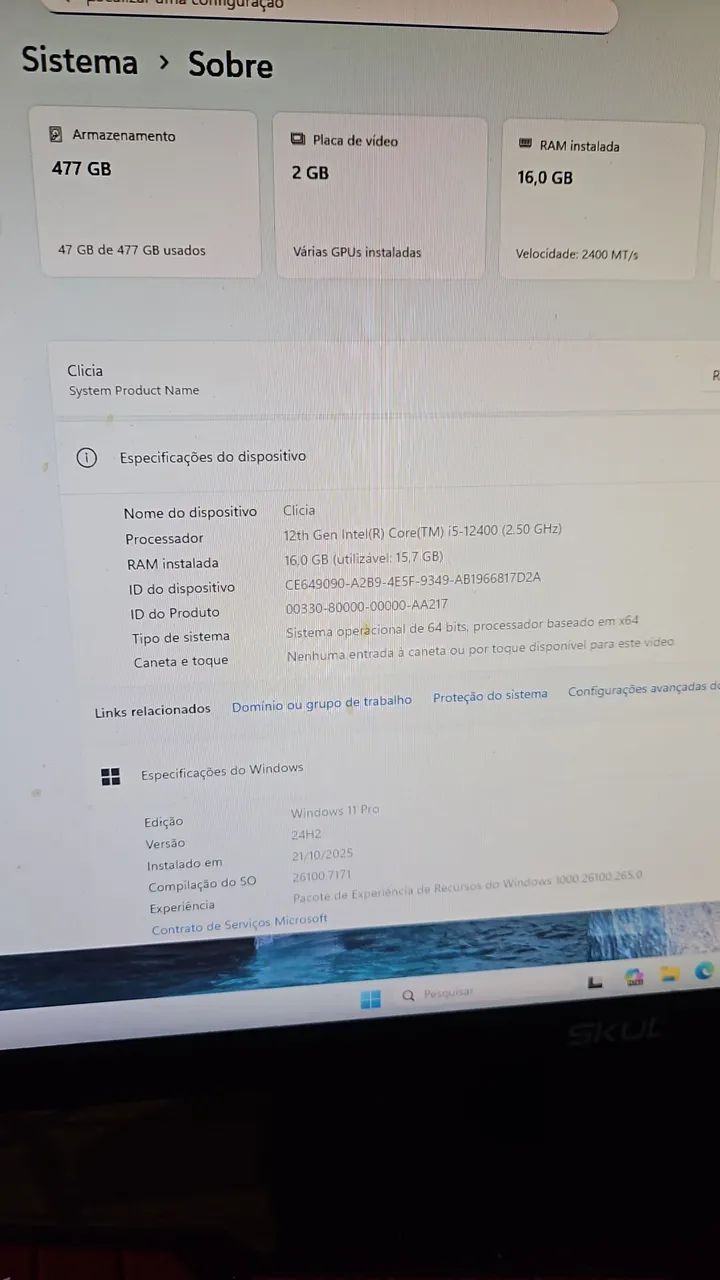 ? PC COM ÓTIMO DESEMPENHO - RODA JOGOS ?