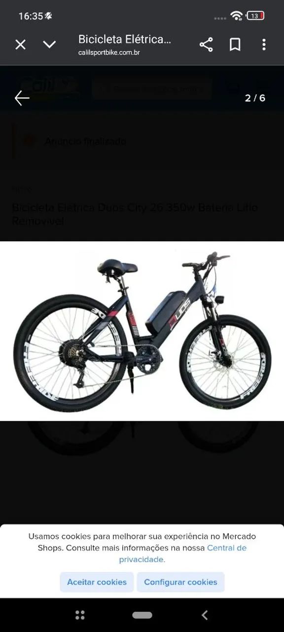 Bicicleta elétrica aro 26 nova - Foto 3