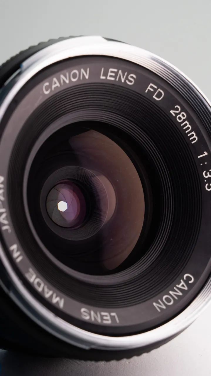 Lente Canon FD 28mm 3.5 - Acessórios para Câmeras e Filmadoras