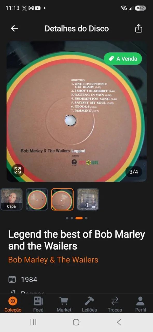 Bob Marley Legend LP - Foto 4