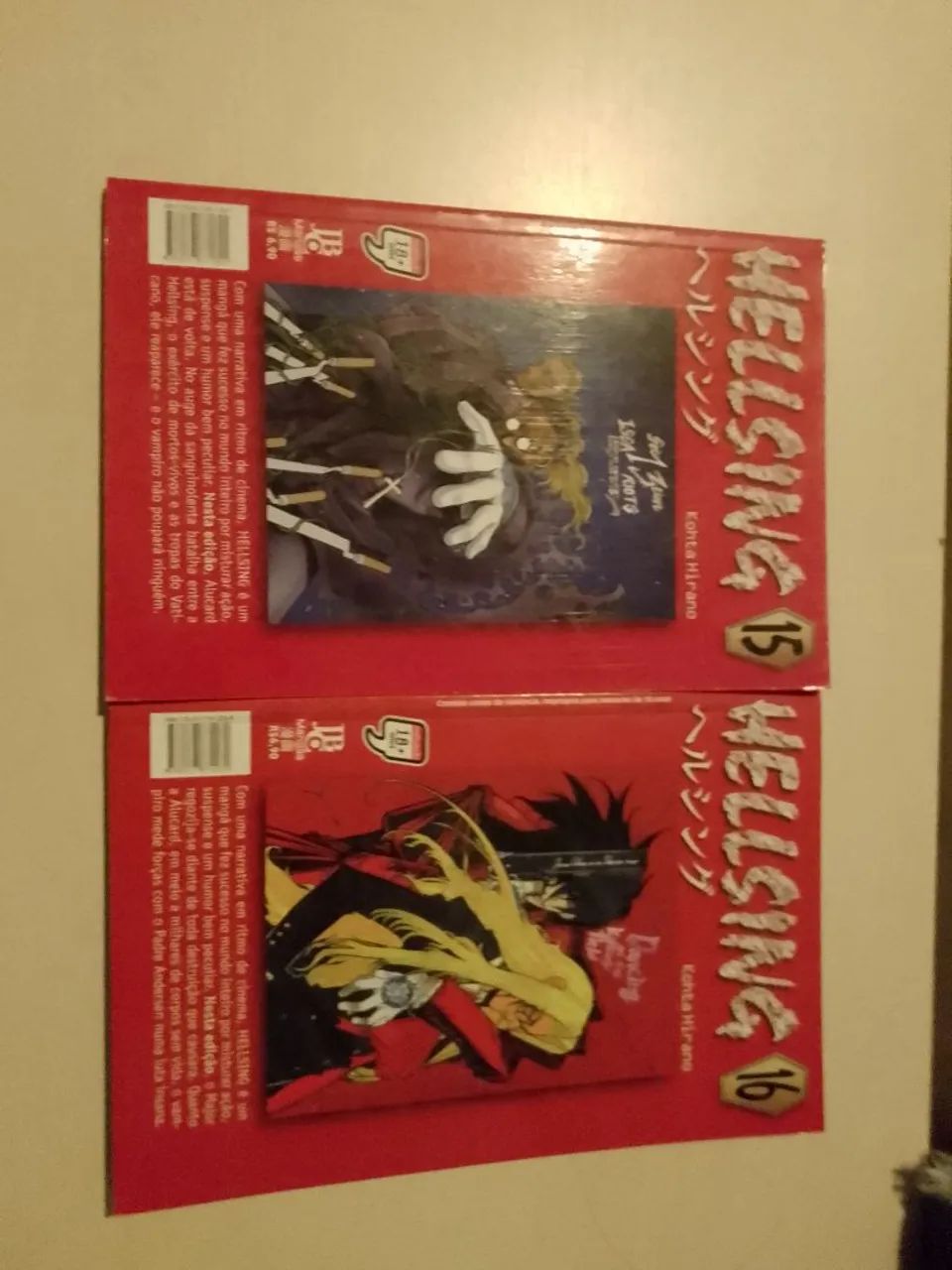 Mangá Hellsing volumes 15 e 16