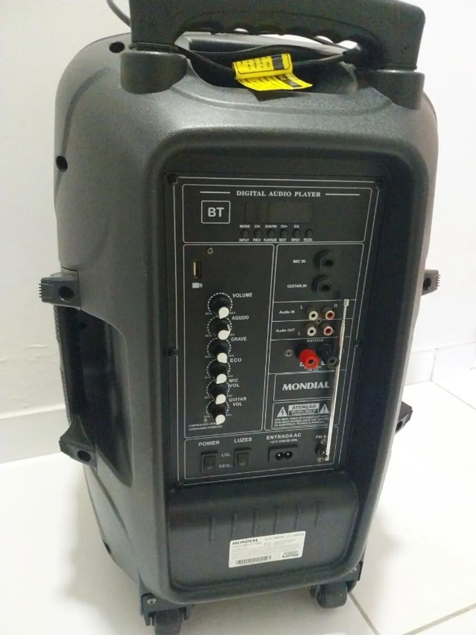 CAIXA DE SOM AMPLIFICADA, DE 550W. SUPER CONSERVADA. - Foto 2
