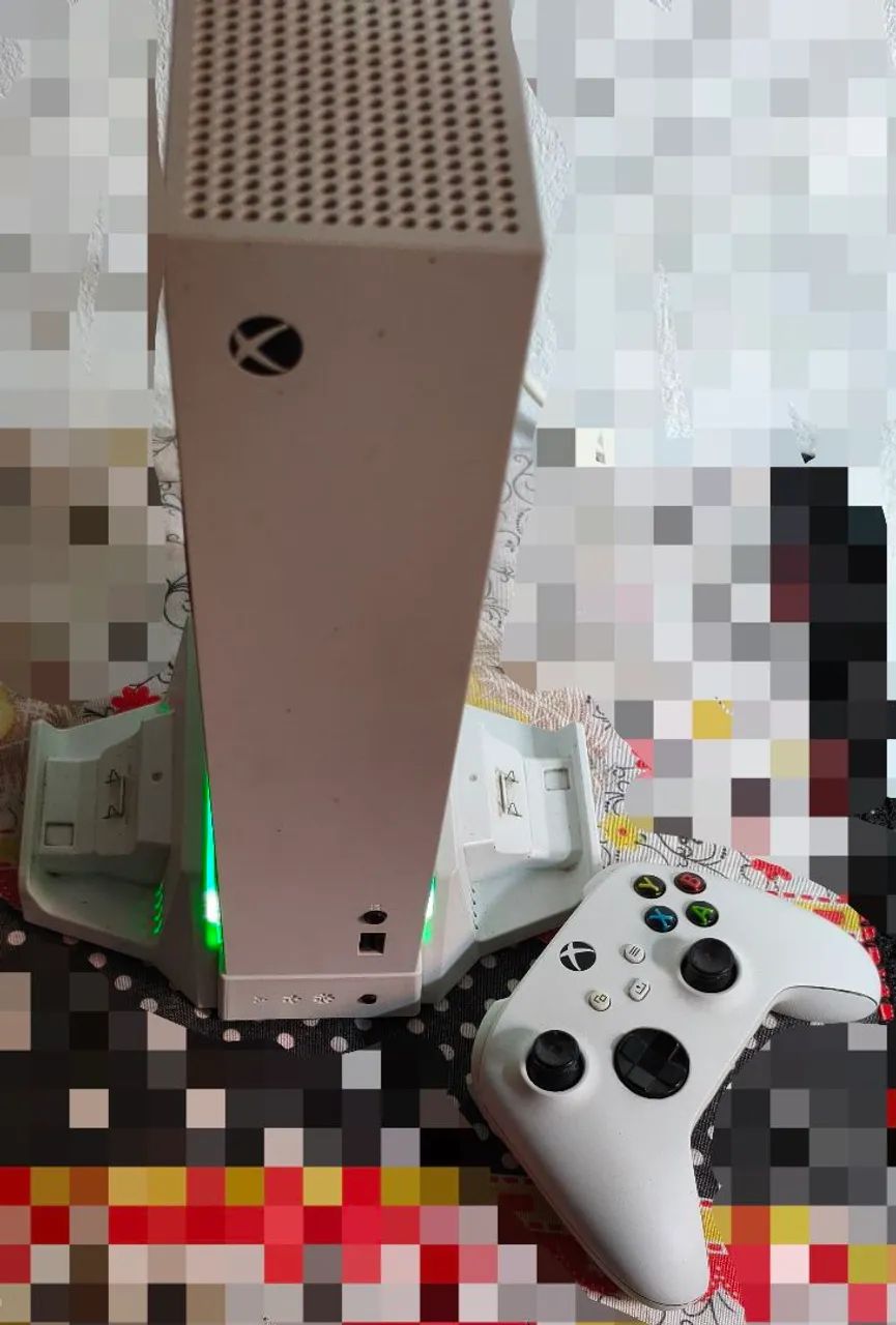 Xbox Series S + Controle Original + Base Cooler RGB