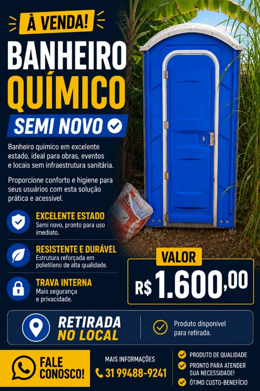 BANHEIRO QUIMICO SEMINOVO