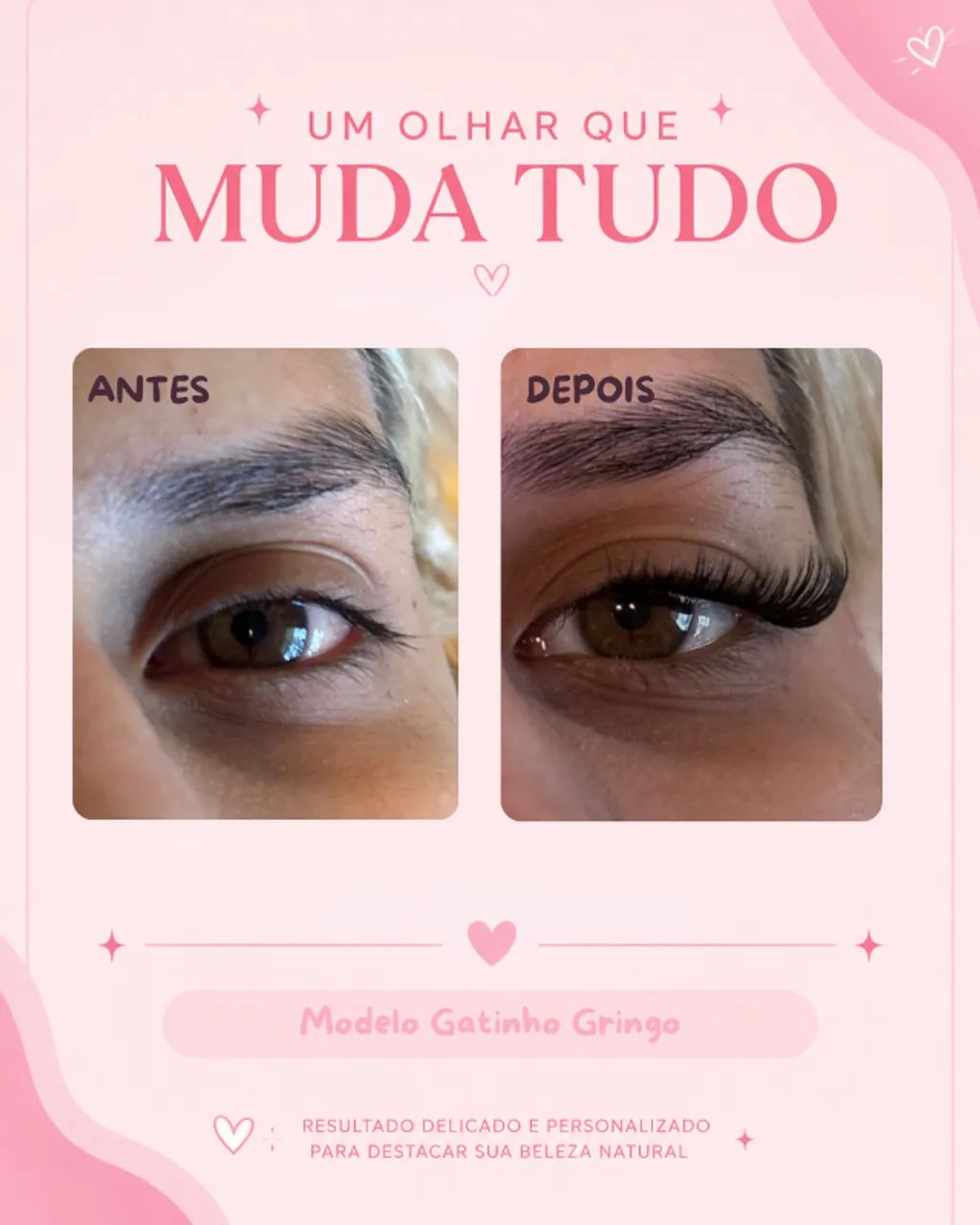 Extensão de cílios tufinho
