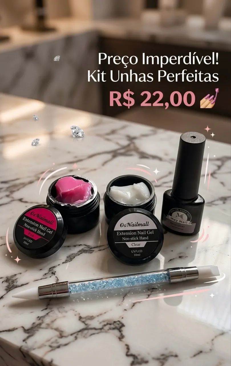 Kit extensão de unhas  - Foto 4