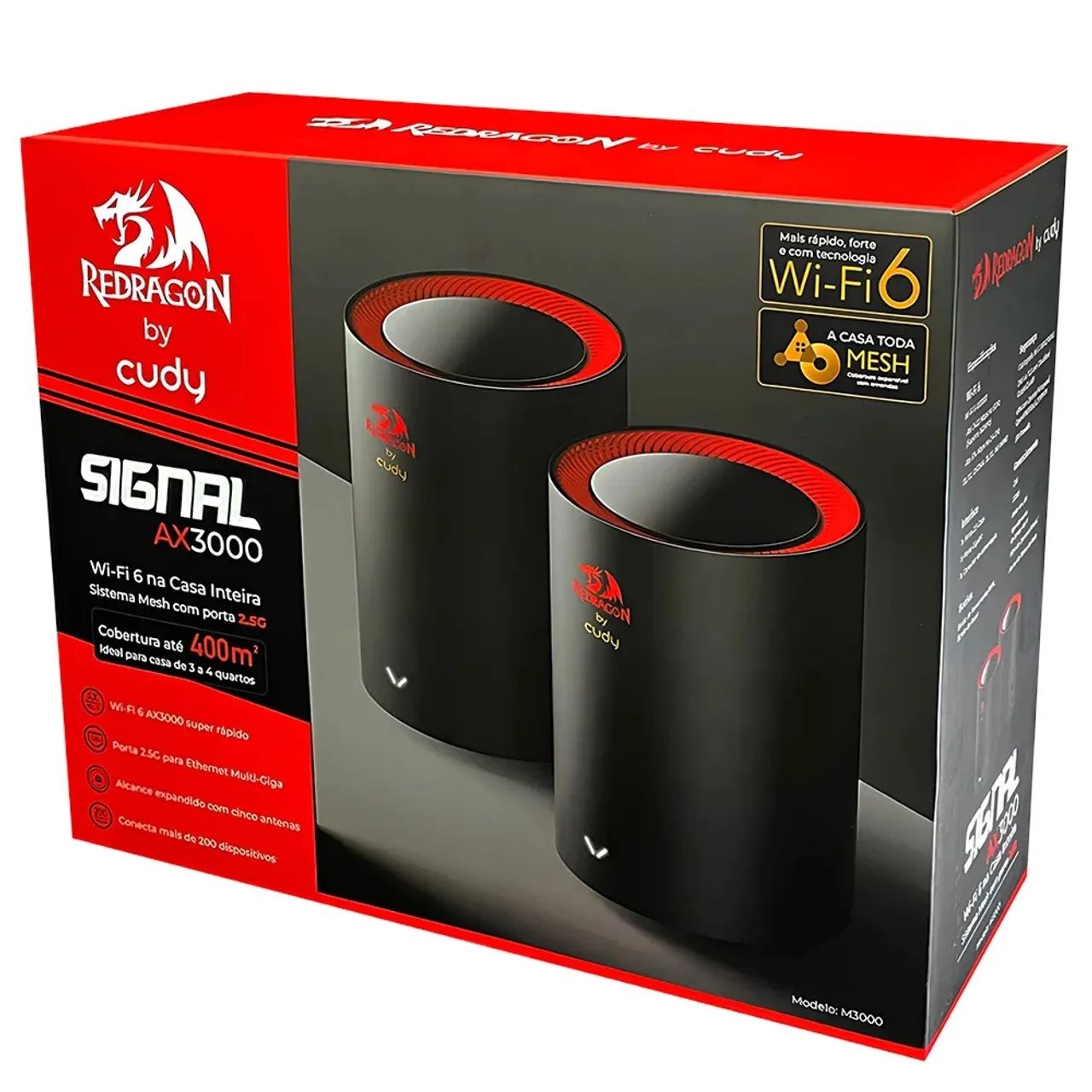 Roteador Mesh Wifi 6 - Redragon