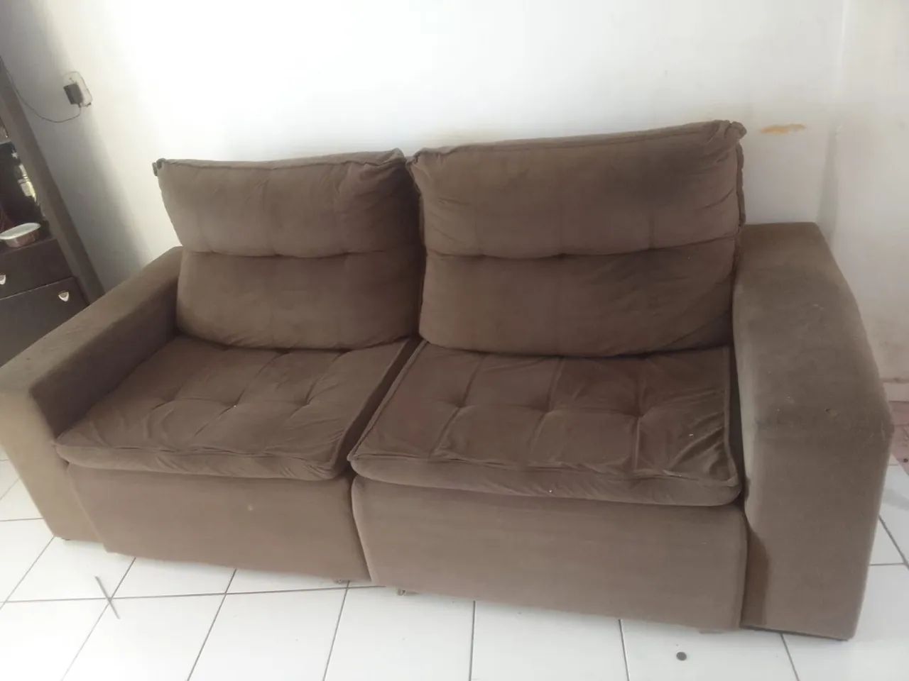 Sofá retrátil 2 lugares com chaise  - Foto 2