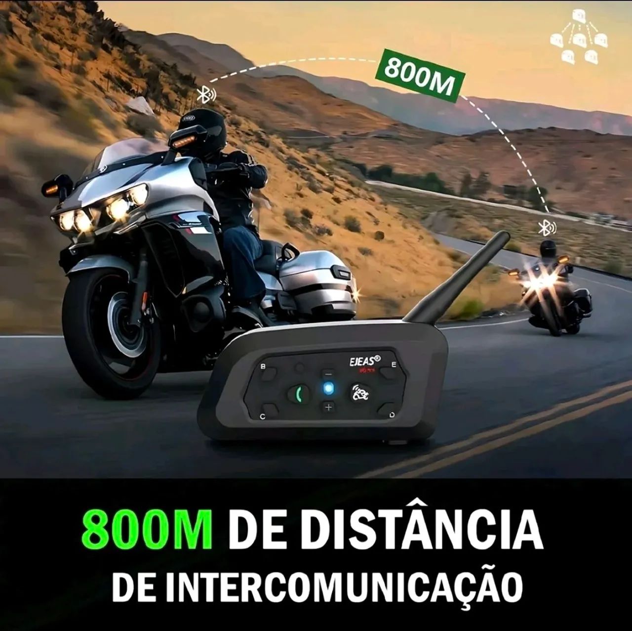 Par De Intercomunicador Ejeas V6 Pro Bluetooth  - Foto 3