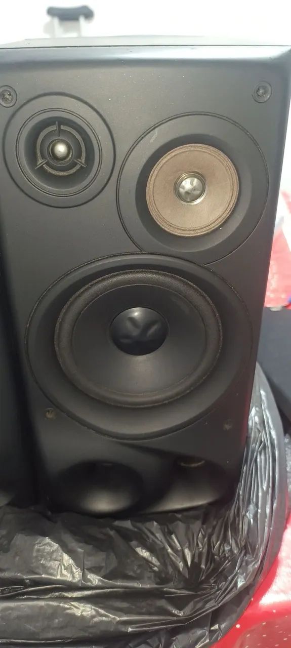 PAR DE CAIXAS DE SOM SONY E JVC ANOS 90 FUNCIONANDO.  - Foto 5