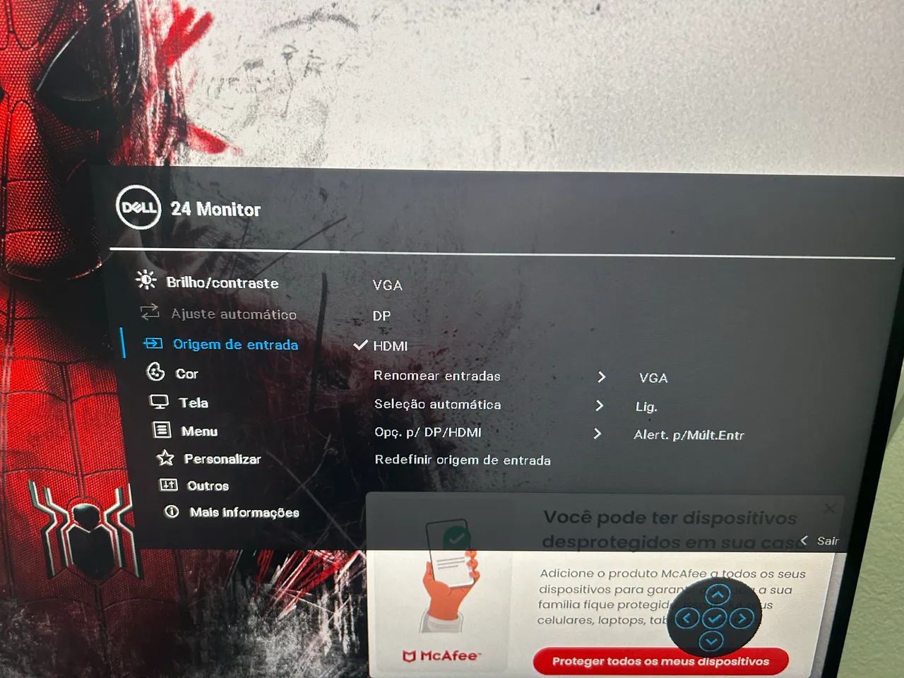 Monitor Del 24 polegadas 