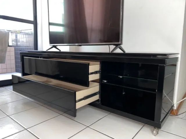 Rack para TV preto laqueado - Foto 5