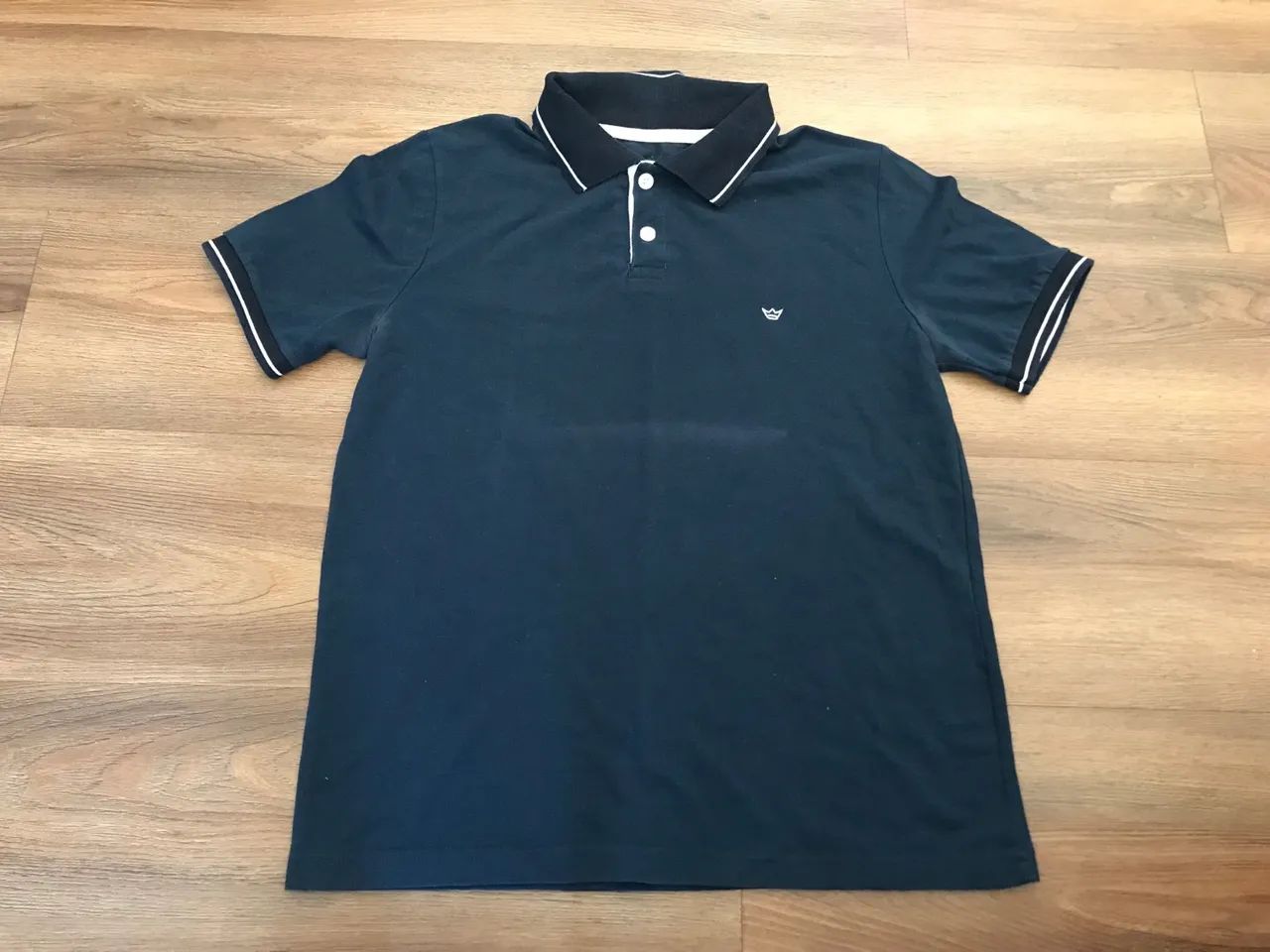 Camisa Polo Azul Tamanho P