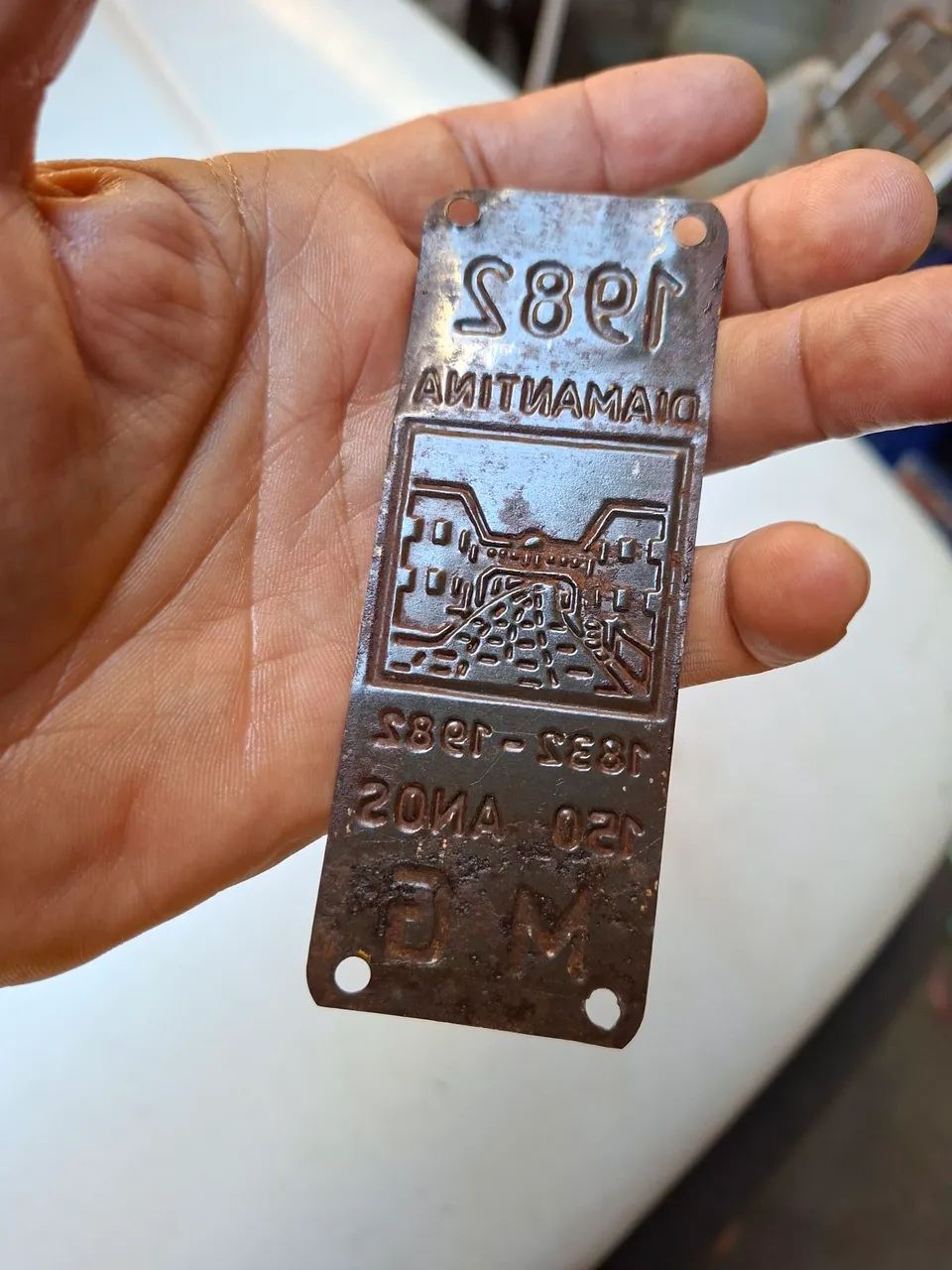 Plaqueta para placa antiga - Foto 3