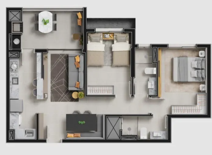 PLANTA 77m²