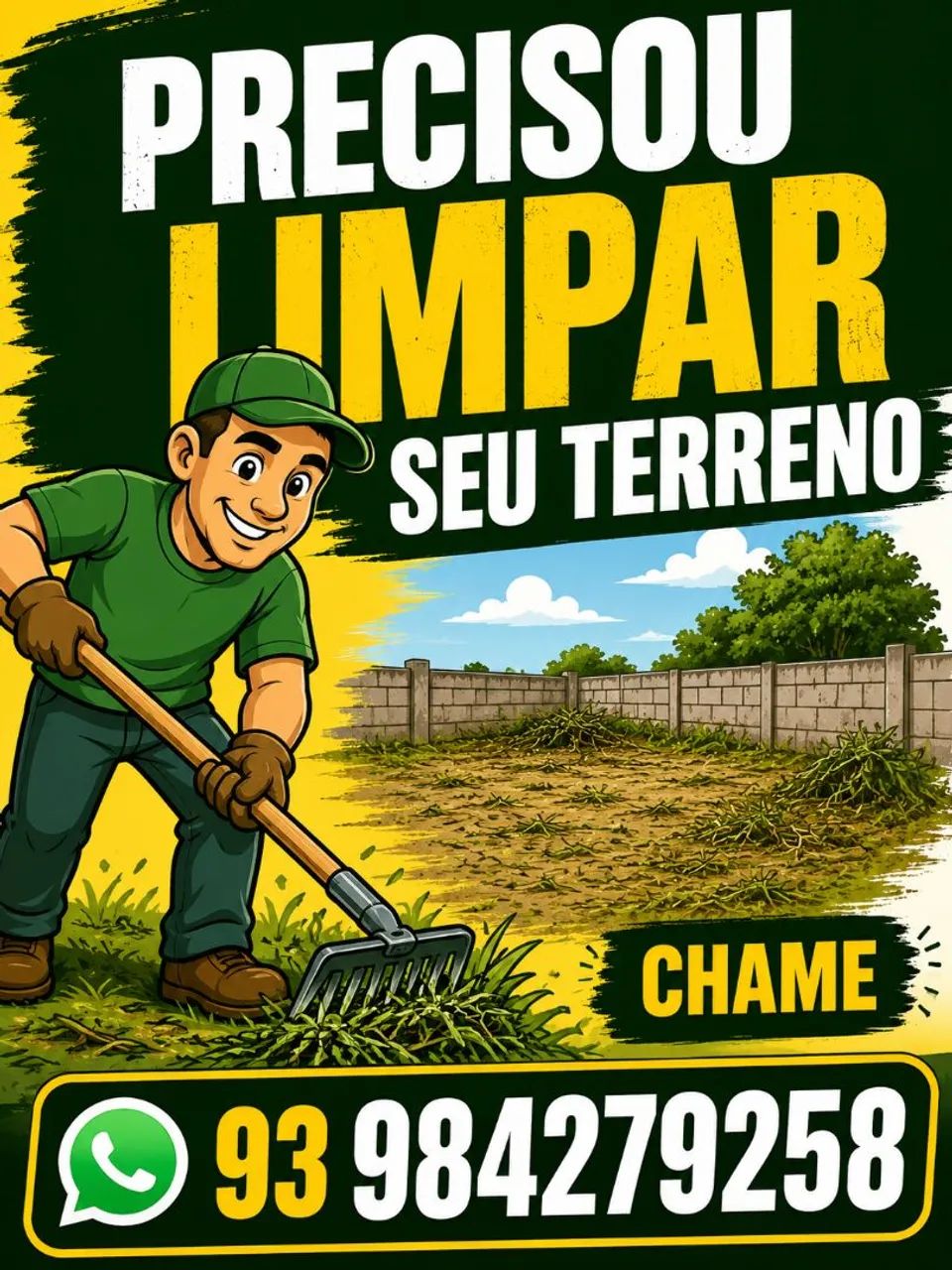 ? CAPINAMOS E LIMPAMOS SEU TERRENO COM QUALIDADE!
