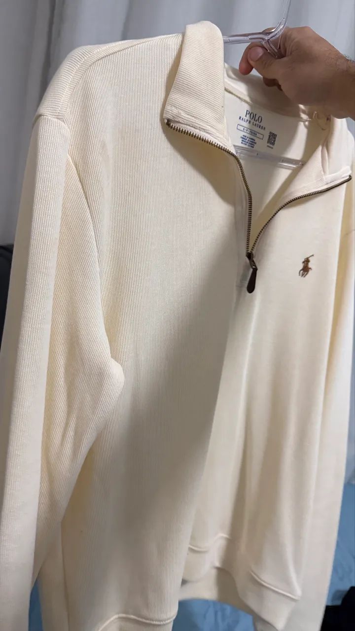Suéter Quarterzip Ralph Lauren Tamanho P - Foto 5