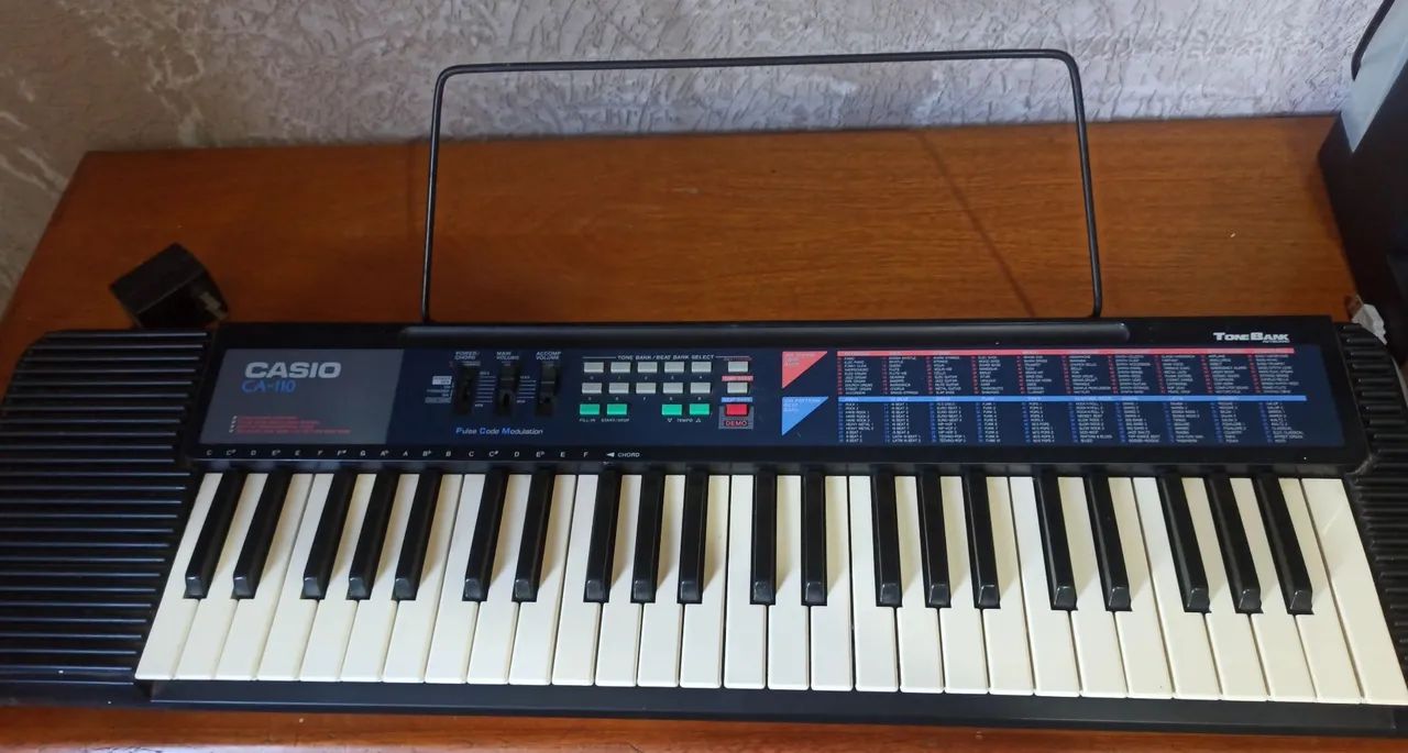 Teclado Casio CA-110 Tone Bank (Retrô/Vintage) - Estado de Novo e 100% Funcionando