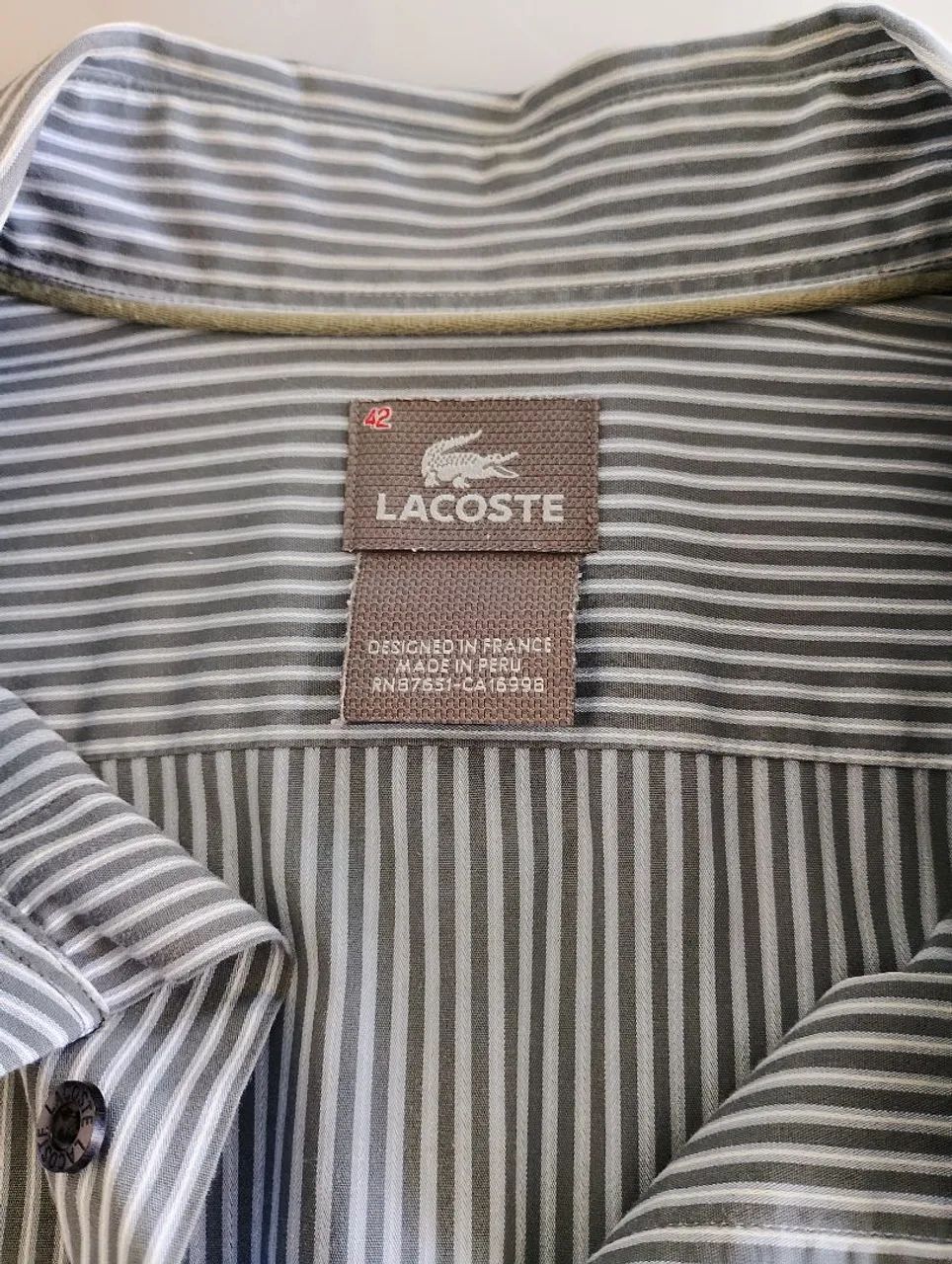 Camisa Masculina Lacoste Original - Foto 3