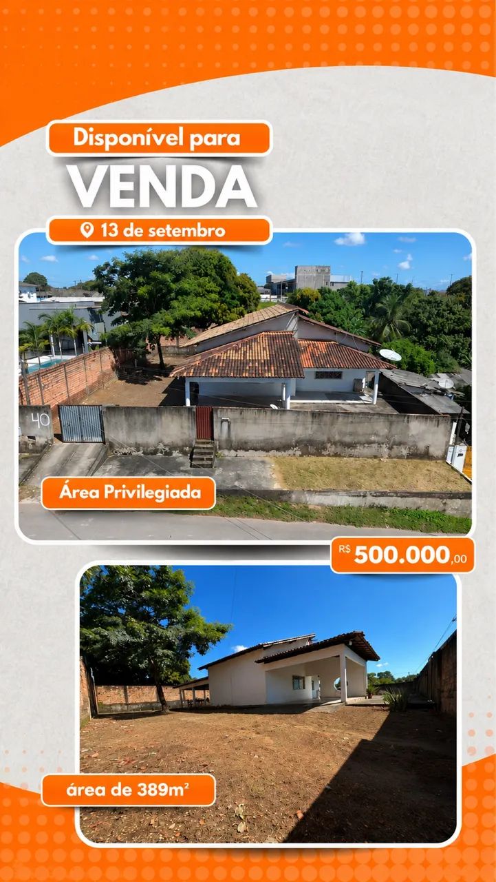 Vende-se casa de alto padrão no 13 de setembro!!