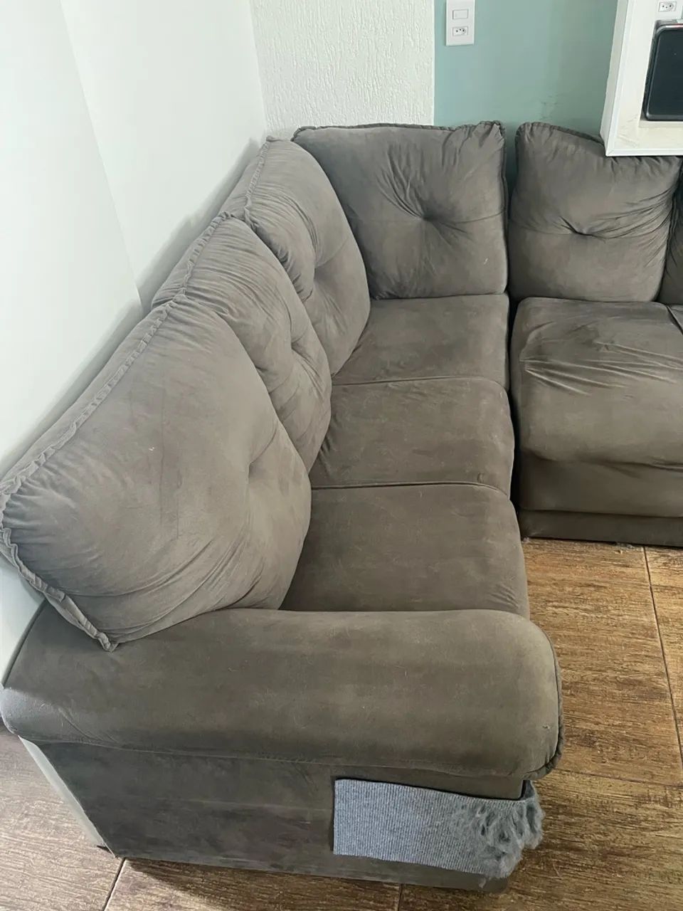 Sofa cinza em L