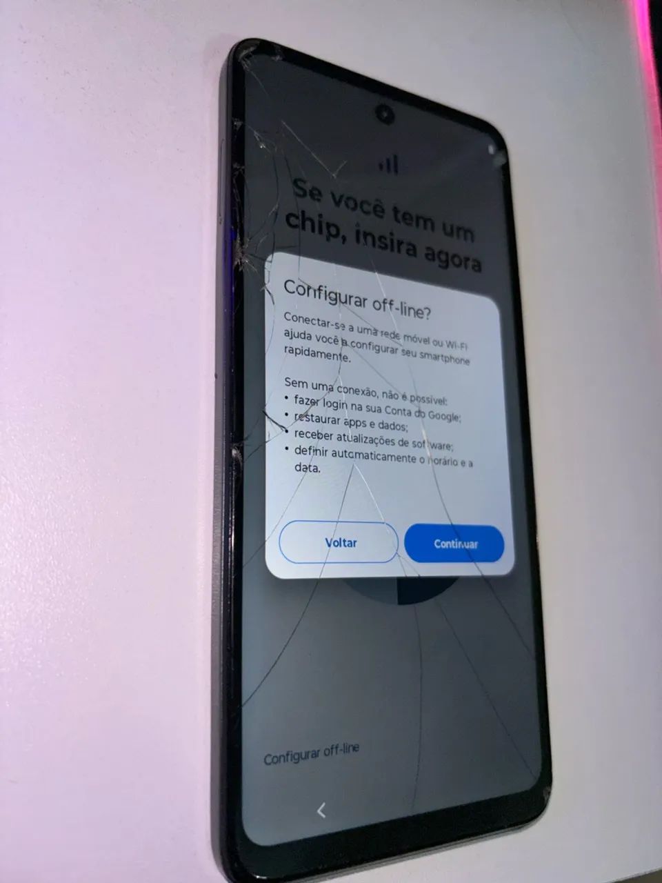 Celular usado | Moto G35 128gb com o vidro trincado - Foto 2