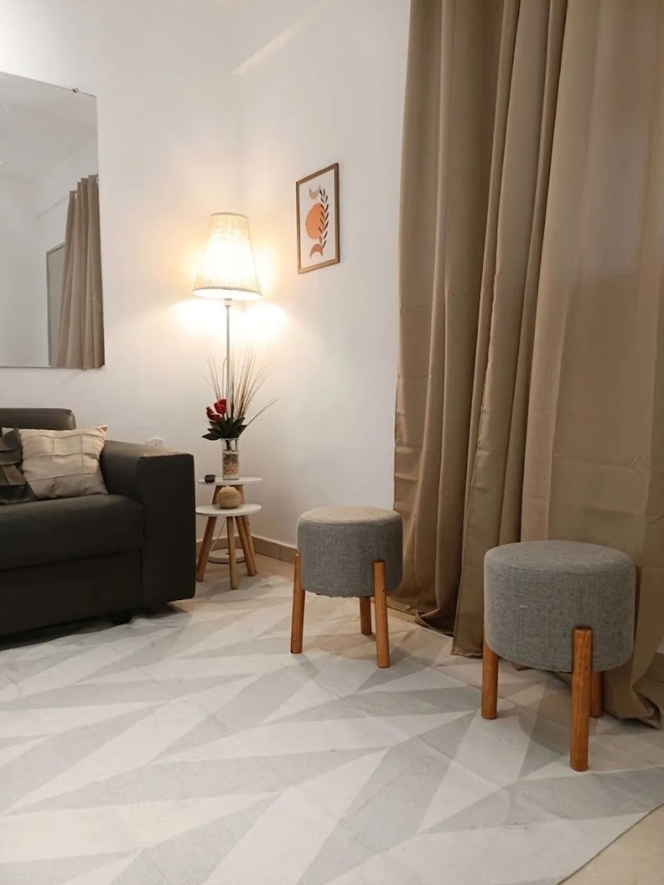 Quarto e sala mobiliado com ar - Foto 4