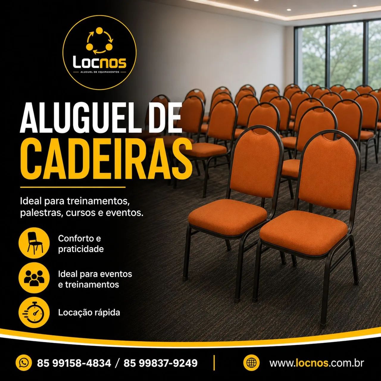 Aluguel de cadeira auditorio poltrona