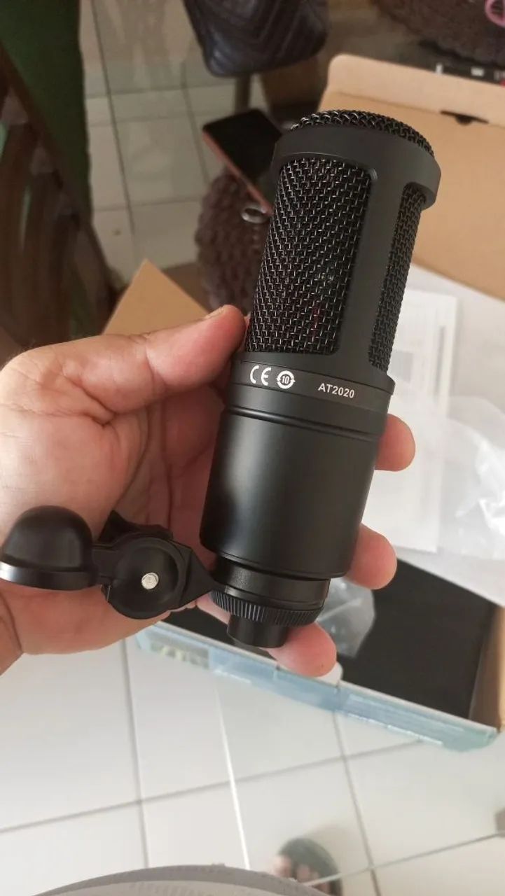 Microfone condensador áudio técnica AT2020 - Foto 4