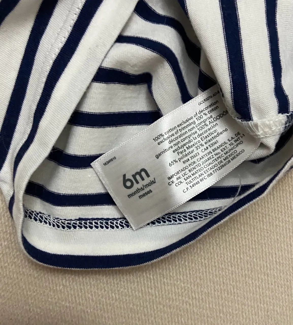 Blusa nova carters 6m menina moranguinho - Foto 3