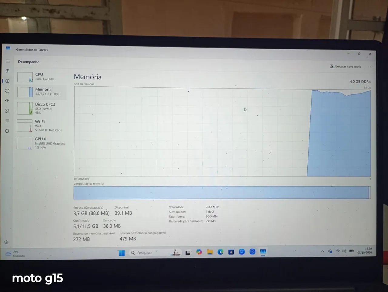 Memória RAM para Notebook 4GB DDR4 - Funcionando Perfeitamente - Foto 4