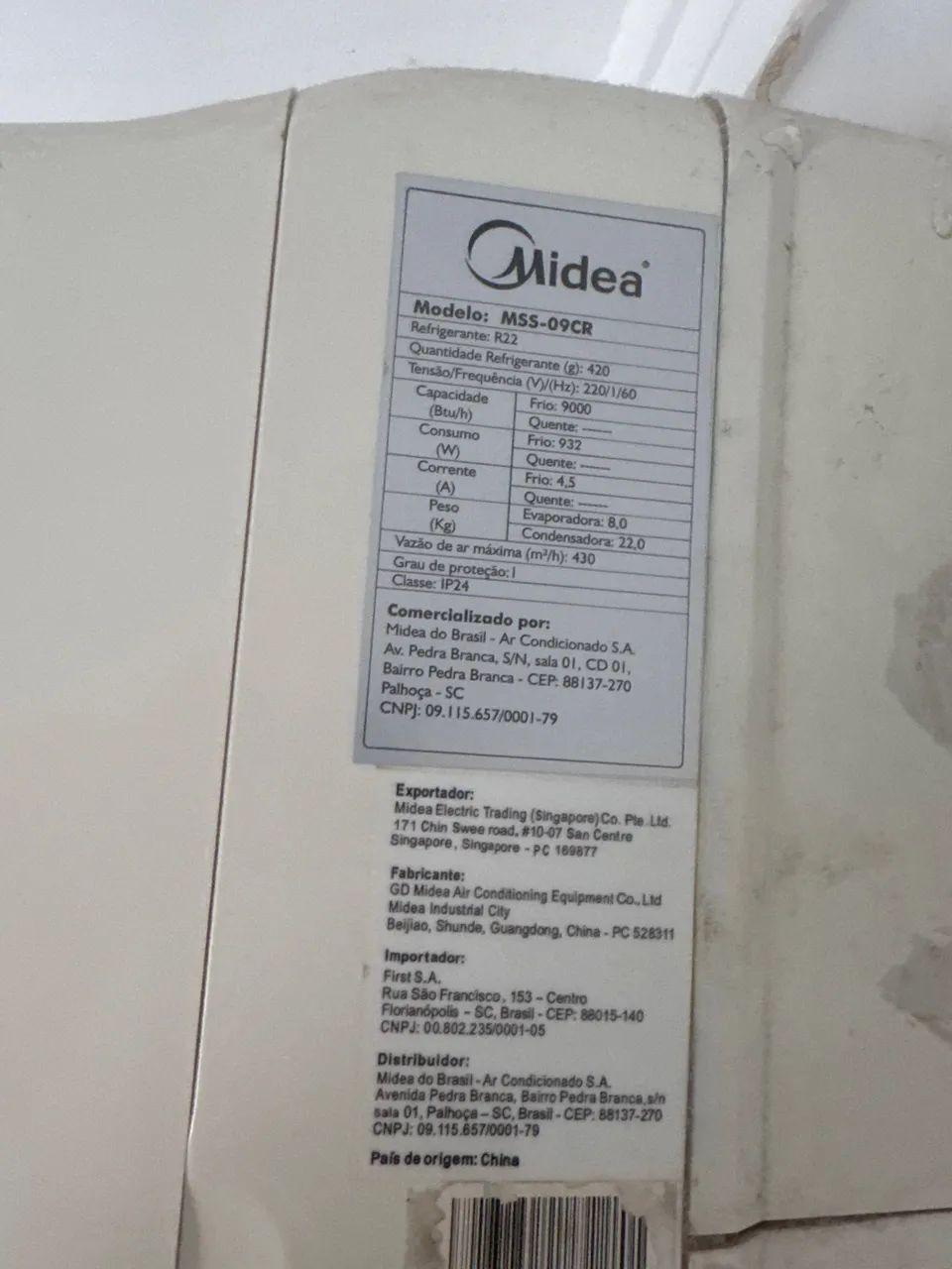Ar condicionado midea 9.000 BTUS  - Foto 2