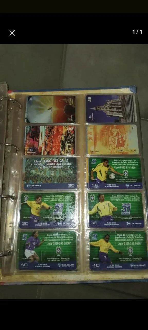 Vendo coleções de cartões telefonico, são 2 álbum com quase 2000 cartoes