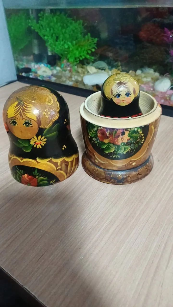 Boneca Matrioshka Russa em madeira - Foto 2