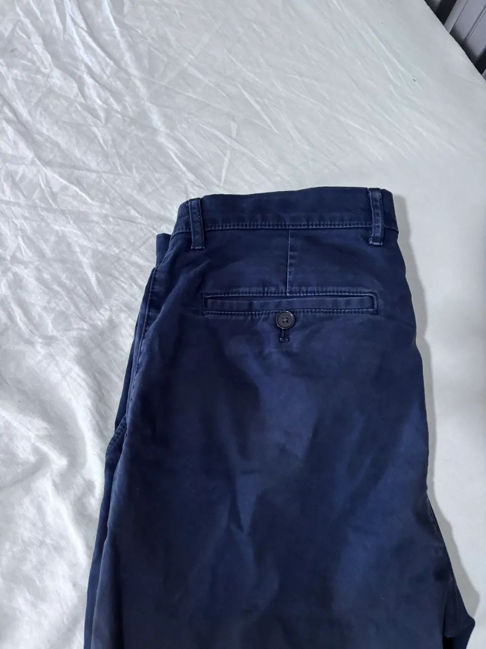 Calça Tommy Hilfiger Slim Fit Stretch Azul Tamanho 42 Semi Nova - Foto 4