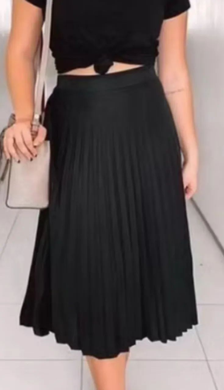 Saia plissada 
