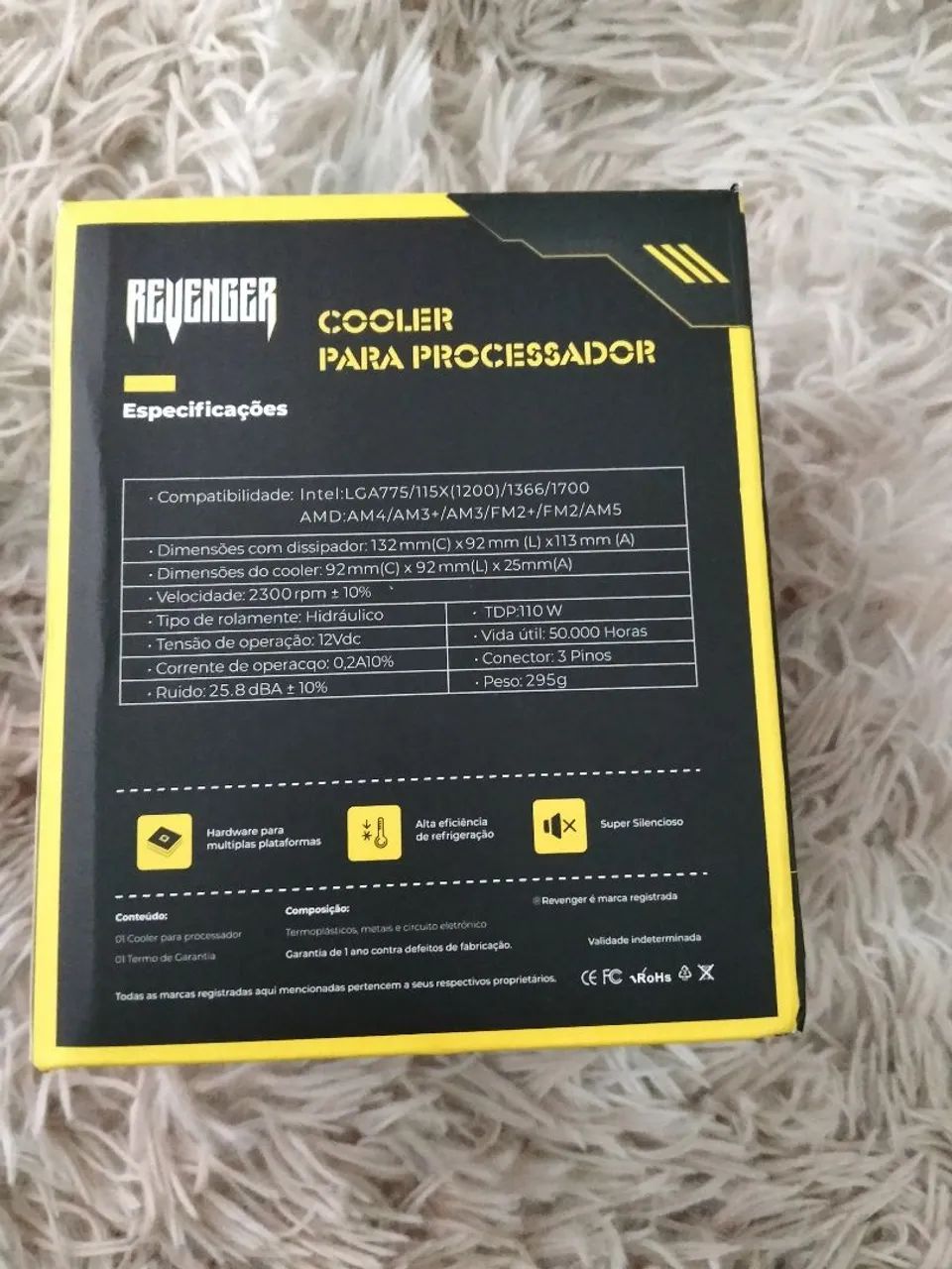 Cooler para processador C/LED G-VR304 - Foto 3