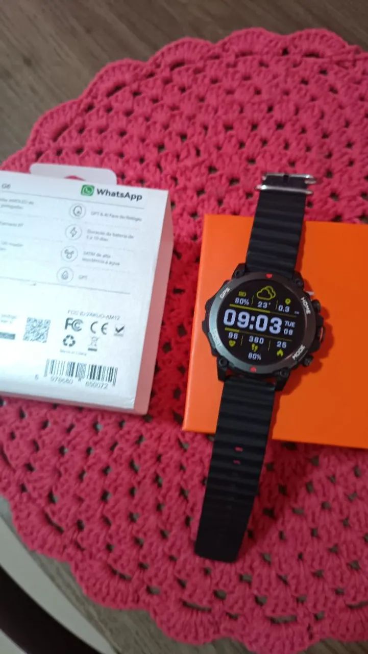 Vendo relógio smatwacht aurafit com GPS integrado .  - Foto 2
