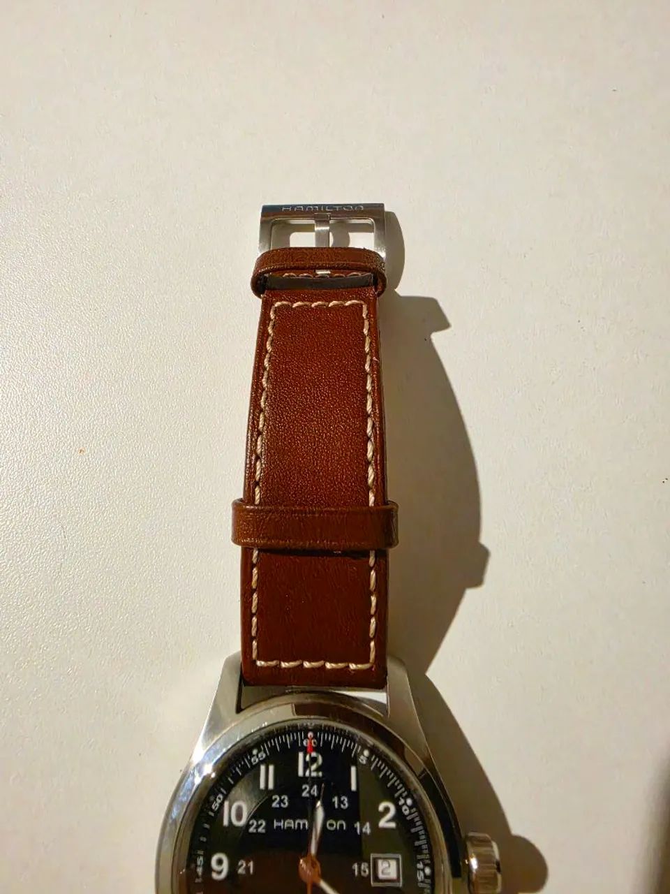 Hamilton Khaki Field Automatic 42mm - Caixa e Documentos + 2 Pulseiras Extra - Foto 3
