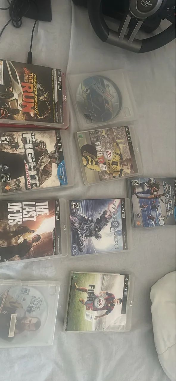 JOGOS E PERIFERICOS DE PS3(COMPATÍVEL COM PC OU COM USB)