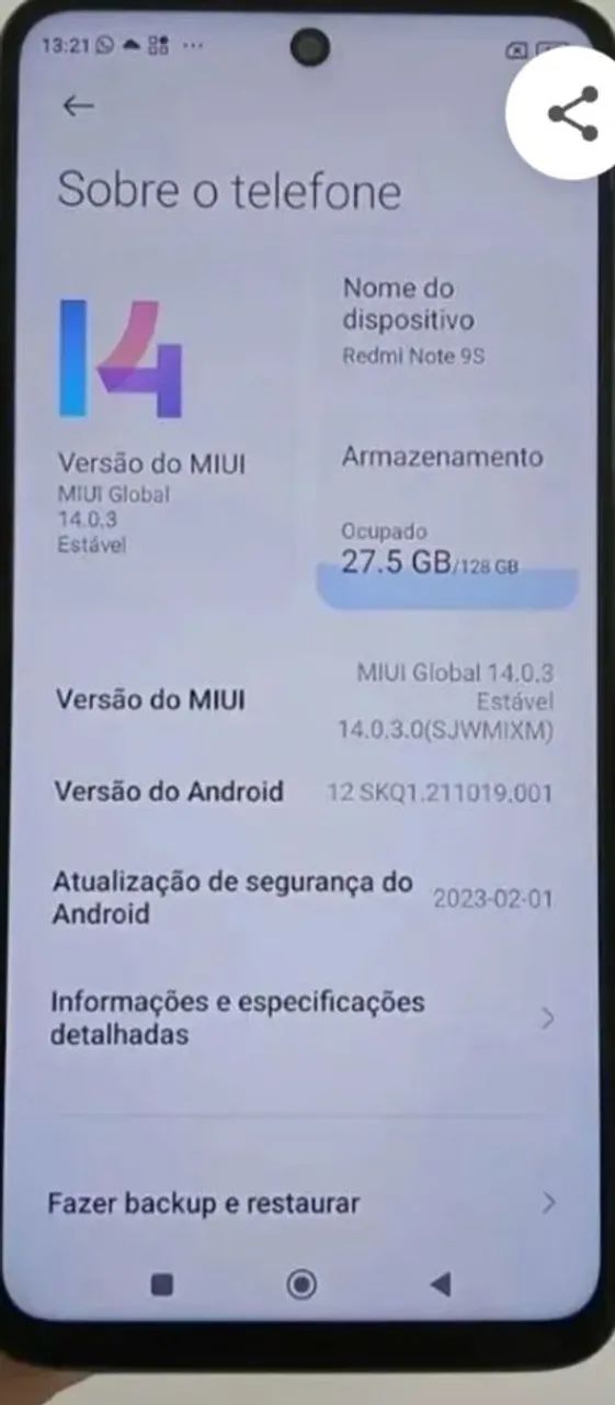 Smartphone Hedmi Note 9S - Celular em bom estado de conservação  - Foto 2