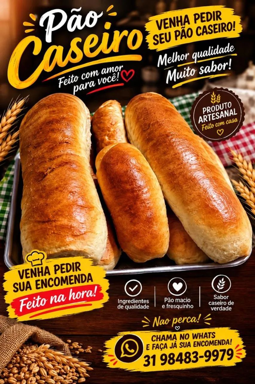 Pão caseiro  - Foto 2